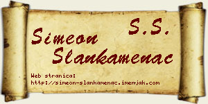 Simeon Slankamenac vizit kartica